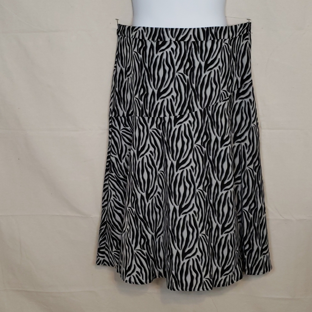Zebra Midi Skirt
